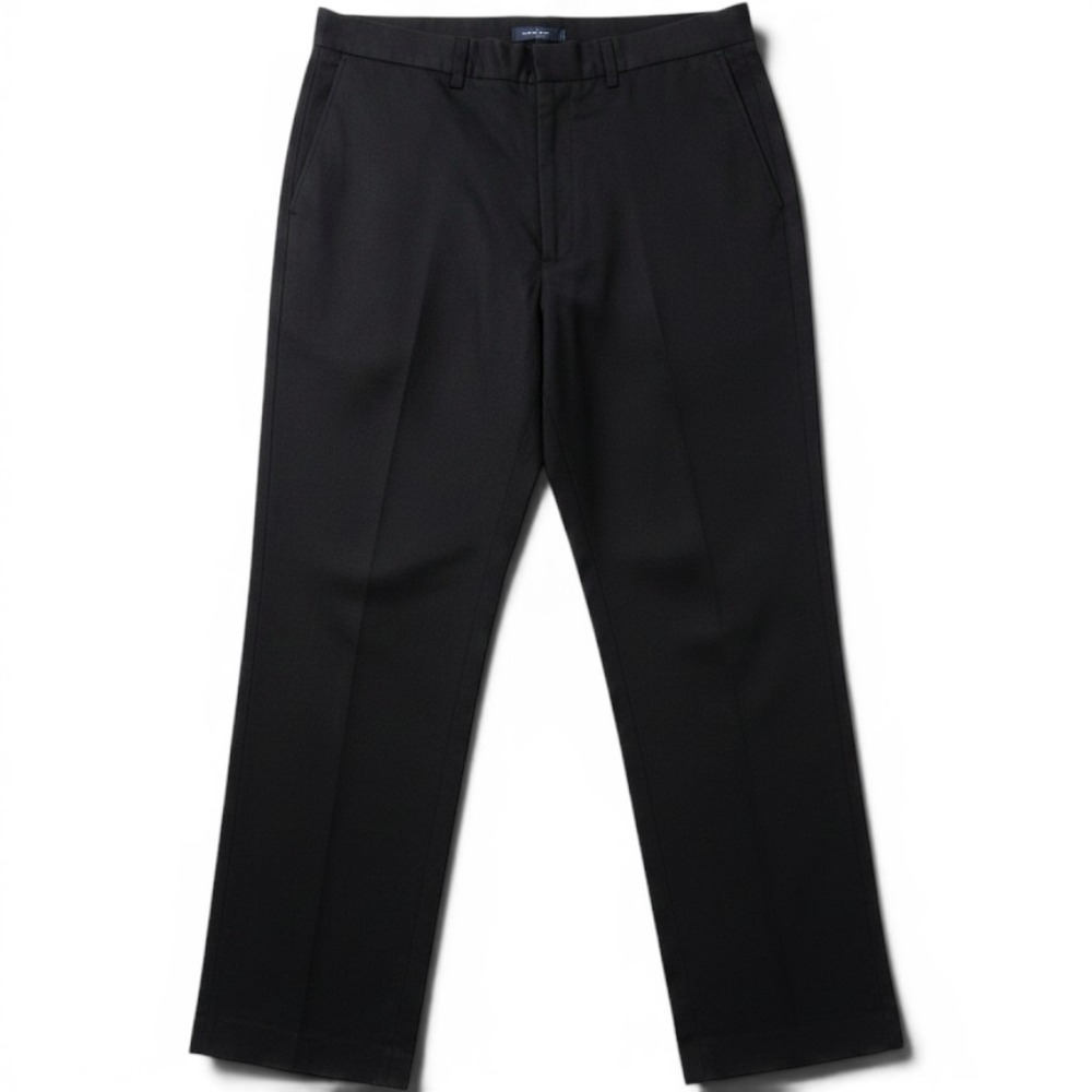 Arnold Palmer Trousers Mens 38x30 Regular Fit Black Flat Front EUC